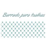 Matriz de bordado barrado flor de liz