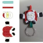 Matriz de bordado noel porta toalha