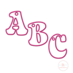 Matrizes de Bordados Alfabeto Chaveiro (Aplique)