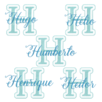 Matrizes de Bordado - Nomes H   [10 Nomes] - Image 2