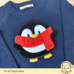 Matrizes de Bordado Trio Pinguinzinhos de Natal Apliques - Image 4