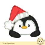 Matrizes de Bordado Trio Pinguinzinhos de Natal Apliques - Image 8