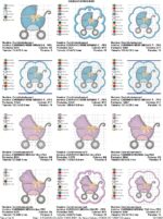 Matrizes de Bordado - Coleção MIMOS BABY - Pacote totalizando 60 Matrizes - Imagem 21