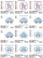 Matrizes de Bordado - Coleção MIMOS BABY - Pacote totalizando 60 Matrizes - Imagem 22