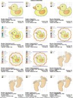 Matrizes de Bordado - Coleção MIMOS BABY - Pacote totalizando 60 Matrizes - Imagem 25
