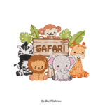Matriz de Bordado - Animais Safari