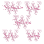 Matrizes de Bordado - Nomes W   [10 Nomes] - Image 2