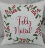 Matriz de bordado moldura azevinhos natalinos - Image 2