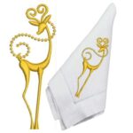 Matriz de bordado rena dourada