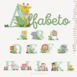 Matrizes de Bordado - Alfabeto Safari + Fazendinha [ Pontos Leves]