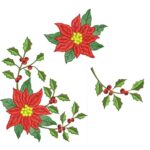 Matriz de bordado PACOTE FLOR NATALINA