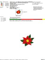 Matriz de bordado PACOTE FLOR NATALINA - Image 5