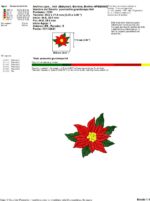 Matriz de bordado PACOTE FLOR NATALINA - Image 6