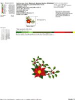 Matriz de bordado PACOTE FLOR NATALINA - Image 7