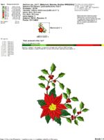 Matriz de bordado PACOTE FLOR NATALINA - Image 9