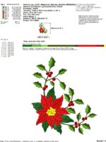 Matriz de bordado PACOTE FLOR NATALINA - Image 10