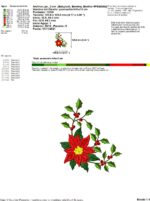 Matriz de bordado PACOTE FLOR NATALINA - Image 13