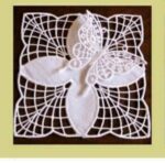 Matriz de bordado borboleta organza - Image 2