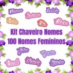 Matriz Kit Chaveiros Nomes 100 Nomes Femininos
