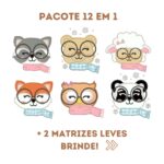 PACOTE 12 EM 1 - MATRIZES DE BORDADO