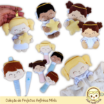 Projetos na Bordadeira Anjinhos Minis ITH