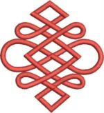 Matriz de bordado pacotinho pingente e barrados geometricos - Imagem 4