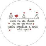 Matriz de bordado para quadro bastidor convite casamento - Imagem 2