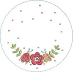 Matriz de bordado para quadro bastidor convite casamento - Imagem 3