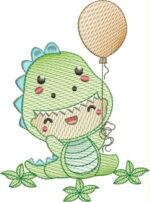 Matriz de bordado pacotinho dinocute - Image 2