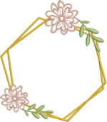 Matriz de bordado bastidores convite casamento - Image 9