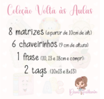 Matriz de Bordado - COLEÇÃO VOLTA ÀS AULAS - Dani Faitanin - Imagem 2