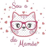 Matriz de bordado para body ''Sou a gatinha da mamãe'' - Image 2