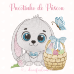 Matriz de Bordado - Pacotinho de Páscoa - Imagem 3