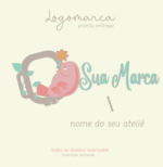Logomarca Passarinho no Bastidor [PRONTA ENTREGA]