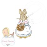 Matriz de Bordado Coelhos Peter e Beatrix Ponto Cruz NG1 - Image 3