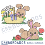 matrizes de bordado - mini coleção pascoa ponto cruz II - Imagem 3