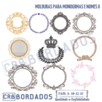 matrizes de bordado - coleção molduras
