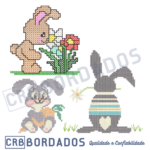 matrizes de bordado - mini coleção pascoa ponto cruz II - Imagem 2