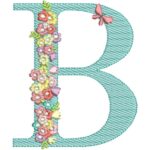Matriz de Bordado - Alfabeto Floral - Image 3