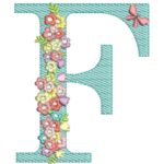 Matriz de Bordado - Alfabeto Floral - Image 7