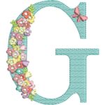 Matriz de Bordado - Alfabeto Floral - Image 8