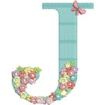 Matriz de Bordado - Alfabeto Floral - Image 11