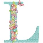 Matriz de Bordado - Alfabeto Floral - Image 13