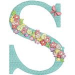 Matriz de Bordado - Alfabeto Floral - Image 20