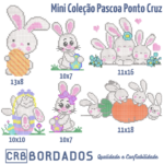 matrizes de bordado - mini coleção pascoa ponto cruz