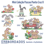matrizes de bordado - mini coleção pascoa ponto cruz II