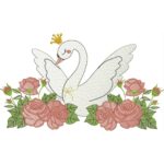 Matrizes de bordado Pacotinho cisnes - Imagem 2