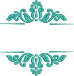 Matriz de bordado entremeio para nomes - Image 3