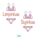Kit 2 Matrizes de Bordado - Limpinhas / Sujinhas 03 - Pontos Leves - BM