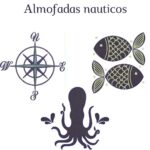 Matriz de bordado Almofada Nauticos aplique